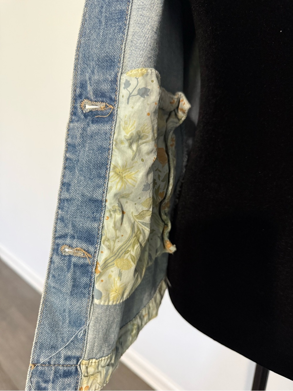 Light Blue Denim Jacket - Classic Women's Jean Coat - Picture 4 of 5